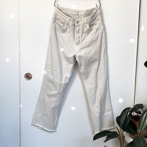 Dissh AVERY BONE DENIM CULOTTE JEAN - 8 / BONE